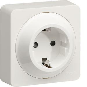 HAGER Ateha prise schuko complet WJC160B