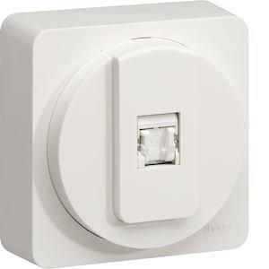 HAGER Ateha prise rj45 catgorie 6 stp pour grade 3 complet WJC226B