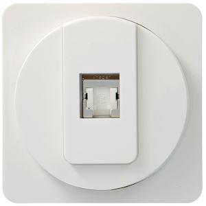HAGER Ateha prise rj45 catgorie 6a pour grade 3 tv complet WJC228B
