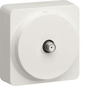 HAGER Ateha prise tv type f  complet WJC259B
