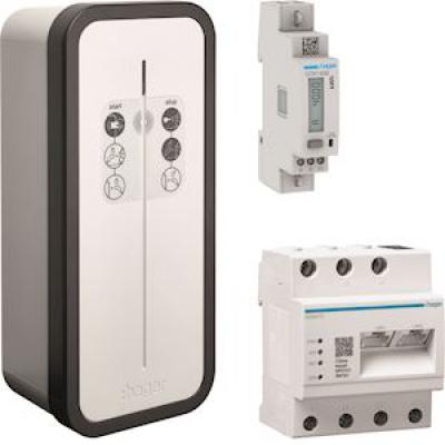 HAGER S.A.S Witty solar kit borne 1x7kw m3t2s rfid + gestionnaire flow + compteur pv 230v XEV1K07T2SEMC