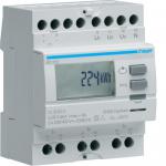 HAGER Compteur tri via transfo simple tarif EC370