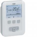 HAGER Thermostat ambiance programmable digital chauf eau chaude 4 fils sur 7j 230v EK530