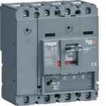 HAGER Disjoncteur boitier moul h3+ p160 lsni 4p4d n0-50-100% ln 160a 50ka ctc HMS161GC