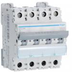 HAGER Disjoncteur 4p 6-10ka courbe c - 6a 4 modules NFN406