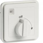 HAGER Cubyko minuterie bouton rotatif associable blanc ip55 WNA009B