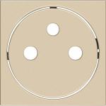 HAGER S.A.S Enjoliveur gallery prise de courant affleurante 2p+t. finition dune WXD106D