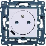 HAGER S.A.S Prise de courant affleurante + usb-c - blanc WXF114B