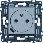 HAGER S.A.S Prise de courant affleurante 2p+t avec usb-c titane WXF114T