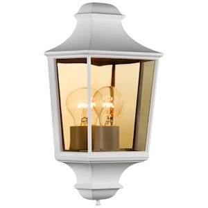 Photo HAMLET semi-applique murale d�corative pour blanc E27 classe II IP44 | Ref : 611120