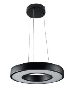 Photo CIRCULUS suspension design noir LED 19W 3000K classe I IP20 | Ref : 214006