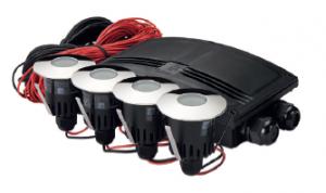 Photo LUNA kit 4 spots de balisage LED 1W 3000K dimmable 1-10V Classe III IP67 | Ref : 692102
