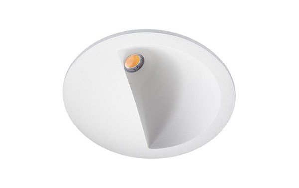 Photo JUNISTAR downlight asymétrique blanc LED 9W 3000K classe II IP44 | Ref : 903341