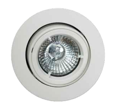 Photo JUPITER downlight blanc GU10 classe II IP23 | Ref : 911930