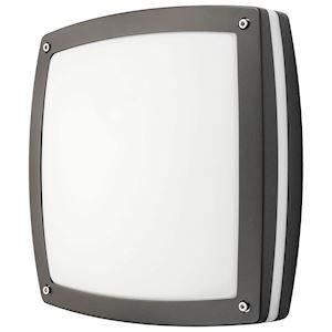 SG LIGHTING Sidewalk hublot graphite led 14w 3000k dtecteur coupure de phase classe i ip65 633839