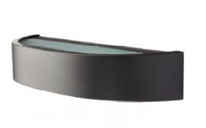 SG LIGHTING Curve applique murale dcorative graphite led 10w 3000k classe i ip65 623341