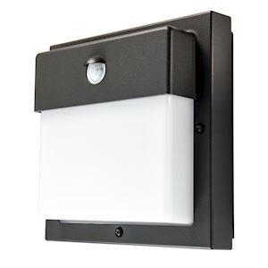 SG LIGHTING Bassi hublot carr graphite e27 avec dtecteur pir (infrarouge) classe i ip44 623174