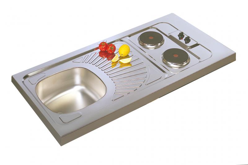 Photo Ev cuisinette inox lec1b L120 | Ref : CPAE120A00