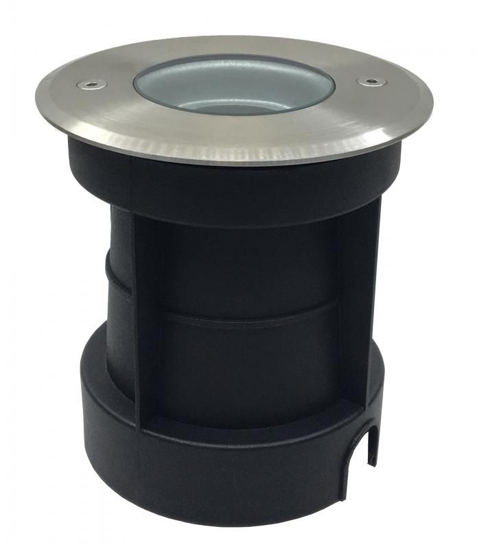 Photo encastre de sol gu10 collerette inox 316l | Ref : BF3721