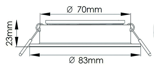 Vignette 2 produit Plafonnier rond blanc orientable | Ref : BF1021W