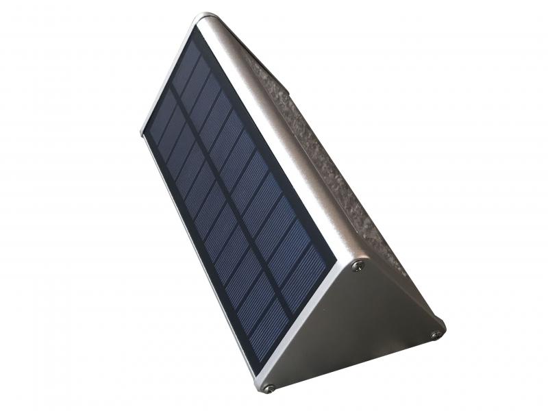 Vignette 2 produit Applique d\'�clairage � d�tection - 4000�K - Faisceau 120� - 1000 Lm - 4 modes - Panneau solaire 3.2W - Batterie Li-ion 4500 mAh/3.7V  - Fixations incluses - Mode fixe ou � d�tection - D�tecteur cr�pusculaire | Ref : BF-SS006