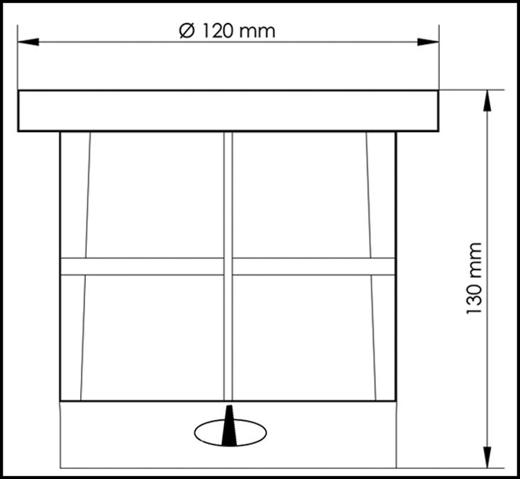 Vignette 3 produit Ref : BF3721 | encastre de sol gu10 collerette inox 316l