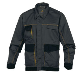 Photo VESTE D-MACH GRIS/JAUNE L | Ref : DMVESGJGT