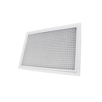 Photo Grille de reprise porte-filtre aluminium blanc mate 600 x 400 mm - filtre inclus | Ref : GRAB600X400