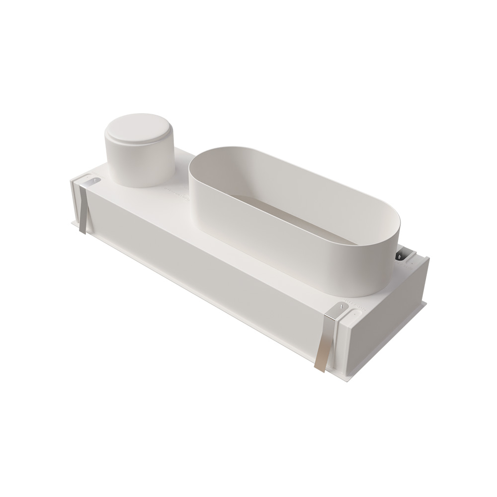 Photo Plnum en ABS pour grille de soufflage de 400 x150 mm | Ref : PLSABS400X150