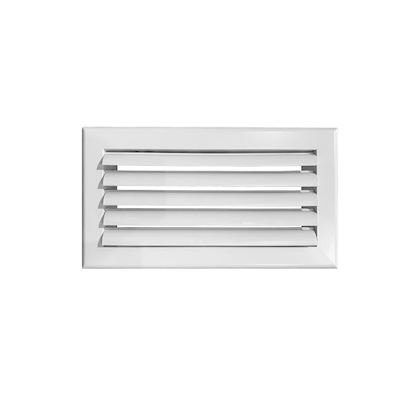 Photo Grille de soufflage  lames courbes aluminium blanc mate 300 x150 mm | Ref : LC300X150