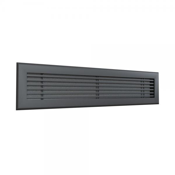 Photo Grille reprise linéaire 600x150 Anthracite | Ref : GRL600X150AN