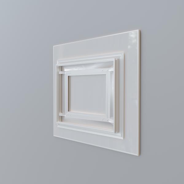 Vignette 2 produit Diffuseur de souffl. CASSIOPEE | Ref : DIF500X400CASSIOPEEBLANC