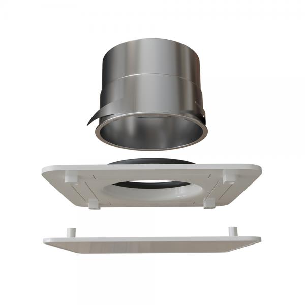 Vignette 2 produit Diffuseur multidirectionnel extra-plat diamtre 160 mm avec manchon acier | Ref : DIFMD160