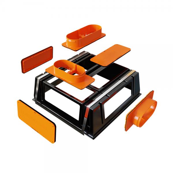 Vignette 2 produit Plénum modulable de 600x600 mm | Ref : PM600X600