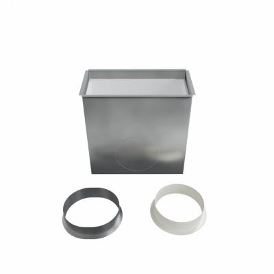 BAILLINDUSTRIE Plnum de soufflage en acier isol pour grille linaire de 300x150 mm PLGSL300X150