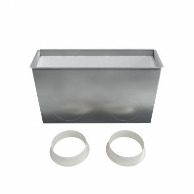 BAILLINDUSTRIE Plnum de soufflage en acier isol pour grille linaire de 500x150 mm PLGSL500X150
