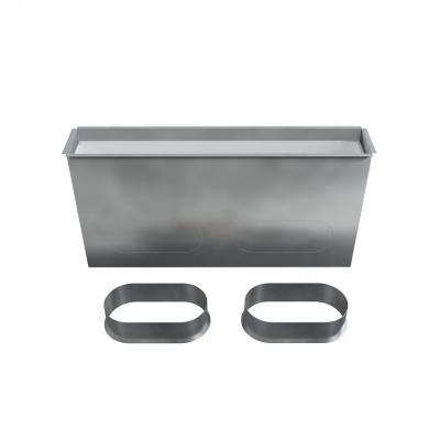 BAILLINDUSTRIE Plnum de soufflage en acier isol pour grille linaire de 600x100 mm PLGSL600X100