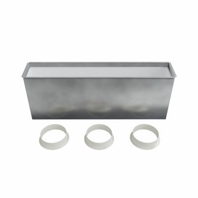 BAILLINDUSTRIE Plnum de soufflage en acier isol pour grille linaire de 800x150 mm PLGSL800X150