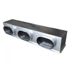 BAILLINDUSTRIE Plnum acier isol avec piquages latraux de 1000 x 200 mm PLSACI1000X200