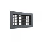 BAILLINDUSTRIE Grille de soufflage double dflexion aluminium anthracite de 300x150 mm DD300X150AN