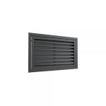 BAILLINDUSTRIE Grille de reprise  ailettes droites 400x200 anthracite GRAD400X200AN