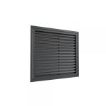 BAILLINDUSTRIE Grille de reprise  ailettes droites 500x400 anthracite GRAD500X400AN