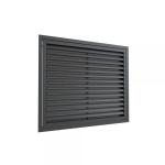 BAILLINDUSTRIE Grille de reprise  ailettes droites 600x400 anthracite GRAD600X400AN