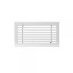BAILLINDUSTRIE Grille de soufflage linaire de 300x150 mm en aluminium blanc mate GSL300X150