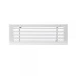 BAILLINDUSTRIE Grille de soufflage linaire de 500x150 mm en aluminium blanc mate GSL500X150