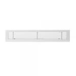 BAILLINDUSTRIE Grille de soufflage linaire de 600x100 mm en aluminium blanc mate GSL600X100