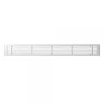 BAILLINDUSTRIE Grille de soufflage linaire de 800x100 mm en aluminium blanc mate GSL800X100