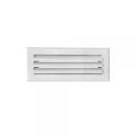 BAILLINDUSTRIE Grille de soufflage  lames courbes aluminium blanc mate 300 x 100 mm LC300X100