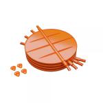 BAILLINDUSTRIE Lot de 4 volets de rglage de dbit d'air en abs de diamtre 200-160 mm VRD4S