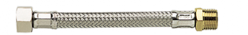Photo FLEX. INOX F3/4 -M3/4  300mm STANDARD Sanit. Plomberie Tuyau 13mm avec joint Srie Standard  pas. 13 mm | Ref : GFM44 0300S